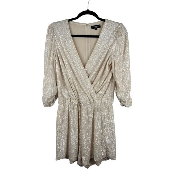 NWT GENERATION LOVE ALLEGRA SEQUIN JUMPER IN SHELL 3/4 INCH SLEEVE XS - Picture 5 of 14